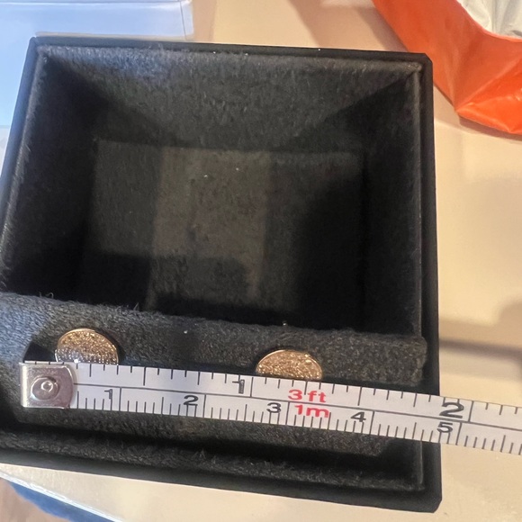 14K ROSE GOLD DIAMOND CIRCLE STUDS